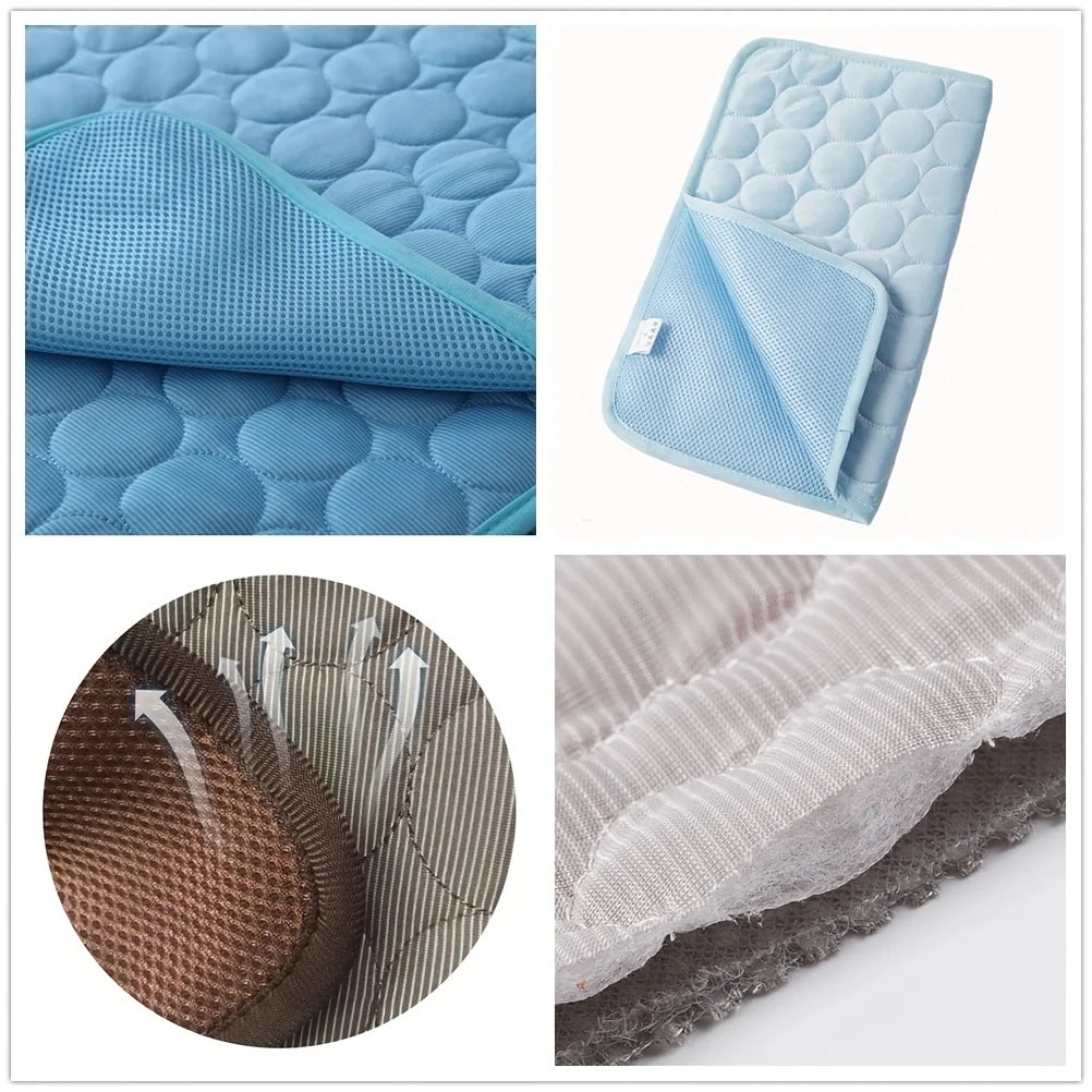 Pet Cooling Mat- Extra Large Dog Cooling Bed for Summer, Ideal for Small and Large Dogs, Durable Cat Blanket for Sofa, Ice Pad for Pets - Paws Solution pet cooling mat 6