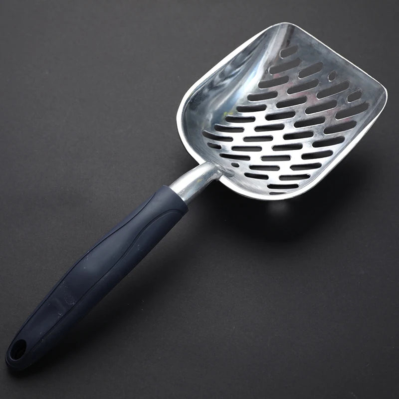 Long Handle Cat Litter Scoop Big Metal Litter Scoop With Deep Shovel Pet Cleaning Tool - Paws Solution