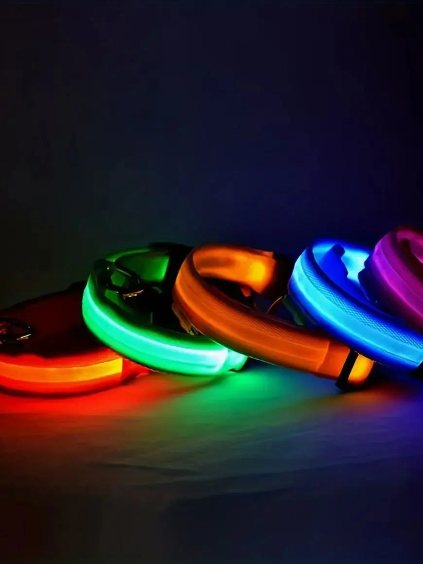 LED for Dog Collar - Reflective, Durable, Geometric Pattern, Battery-Powered, Ideal for Night Safety and Small/Medium Breeds - LED for Dog Collar - Reflective, Durable, Geometric Pattern, Battery-Powered, Ideal for Night Safety and Small/Medium Breeds