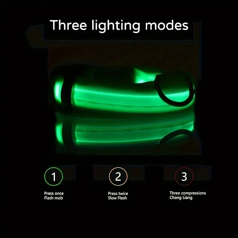 LED for Dog Collar - Reflective, Durable, Geometric Pattern, Battery-Powered, Ideal for Night Safety and Small/Medium Breeds - LED for Dog Collar - Reflective, Durable, Geometric Pattern, Battery-Powered, Ideal for Night Safety and Small/Medium Breeds