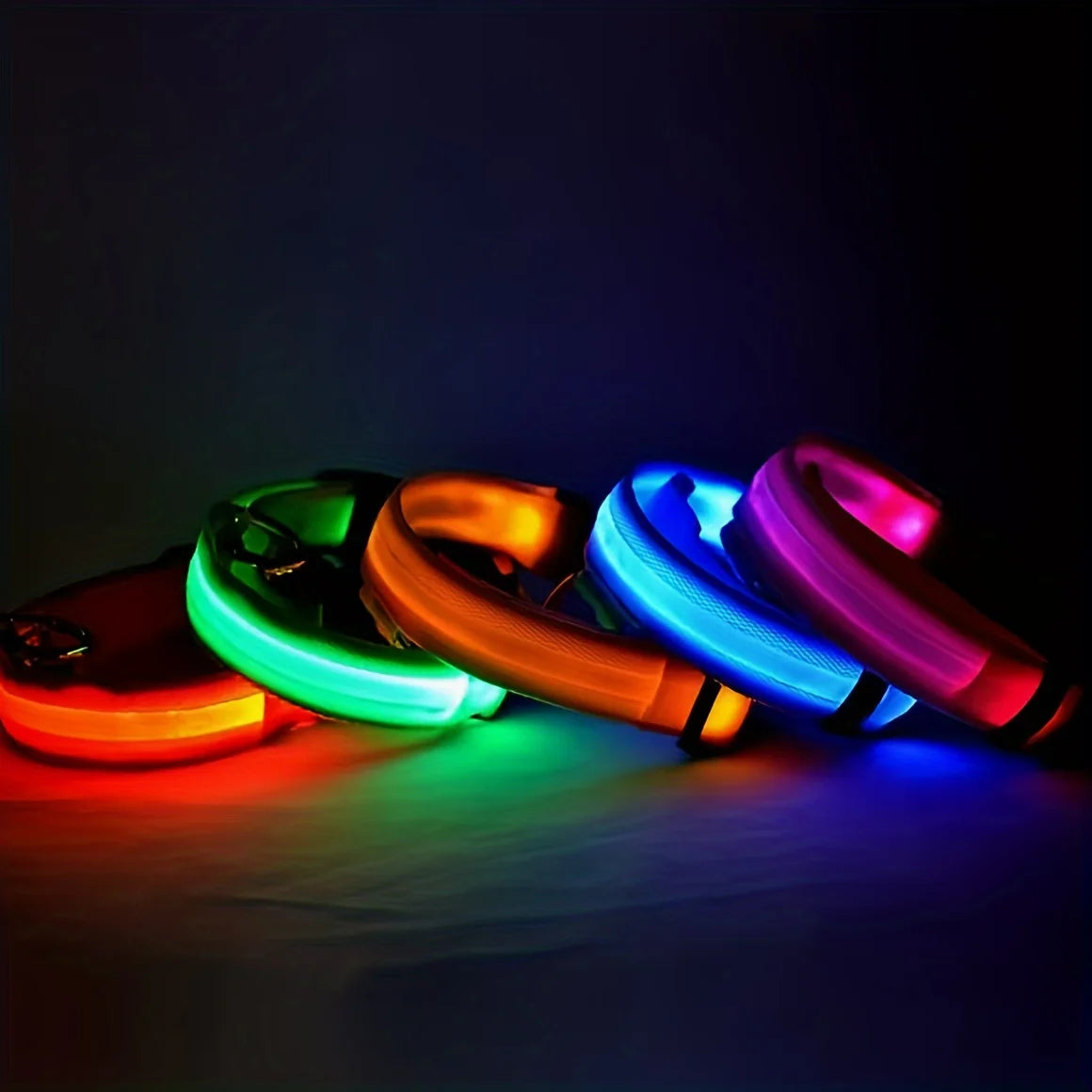 LED for Dog Collar - Reflective, Durable, Geometric Pattern, Battery-Powered, Ideal for Night Safety and Small/Medium Breeds - LED for Dog Collar - Reflective, Durable, Geometric Pattern, Battery-Powered, Ideal for Night Safety and Small/Medium Breeds