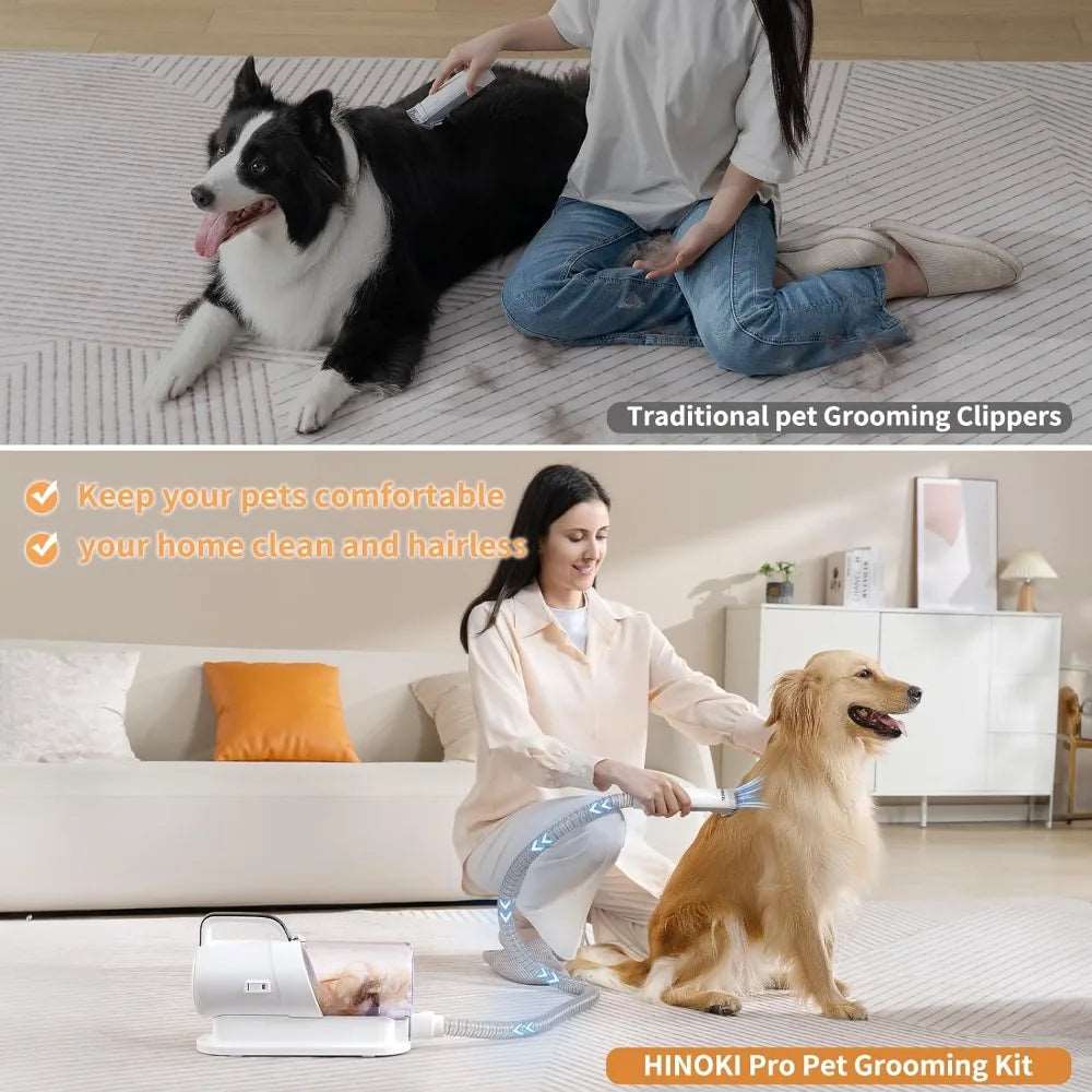 Dog Accessories 2.3L Capacity Pet Hair Dust Cup 7 Proven Grooming Tools Hair Dryer for Dogs Puppy Supplies Products Home Garden