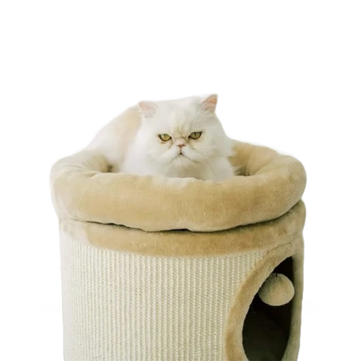 3-Story Cat Tree Condo Barrel Tower: 38.5" - Paws Solution