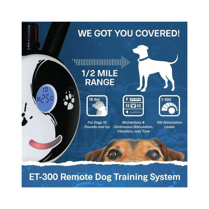 Electronic Training Collars 1/2 Mile Dog Remote - Small,Large Dogs - Static, Vibration & Tone Electric Training Collars