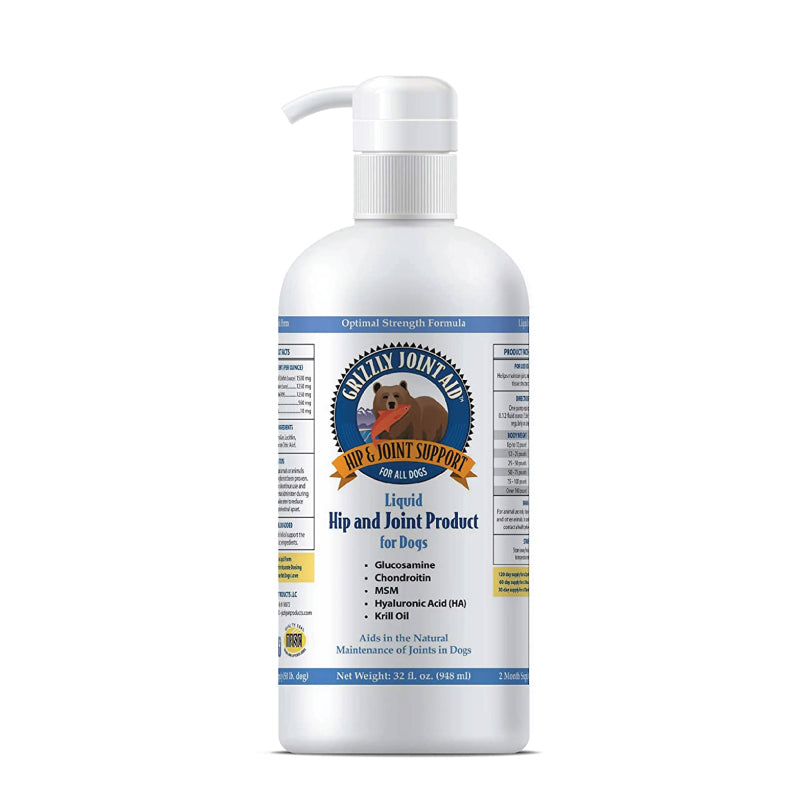 Grizzly Dog Joint Aid Liquid 32oz. - Paws Solution