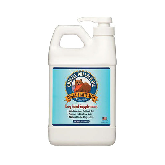 Grizzly Dog Pollock Oil 64Oz - Paws Solution