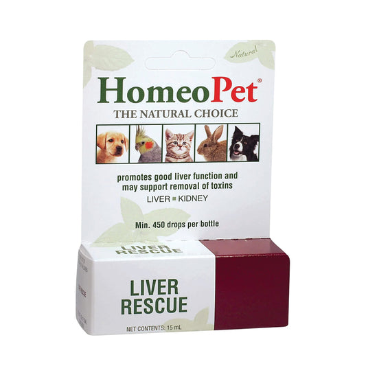 HomeoPet Liver Rescue 1ea/15 ml - Paws Solution