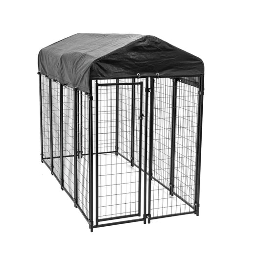 Lucky Dog Uptown Outdoor Pet Kennel: Secure Wire Crate - Paws Solution