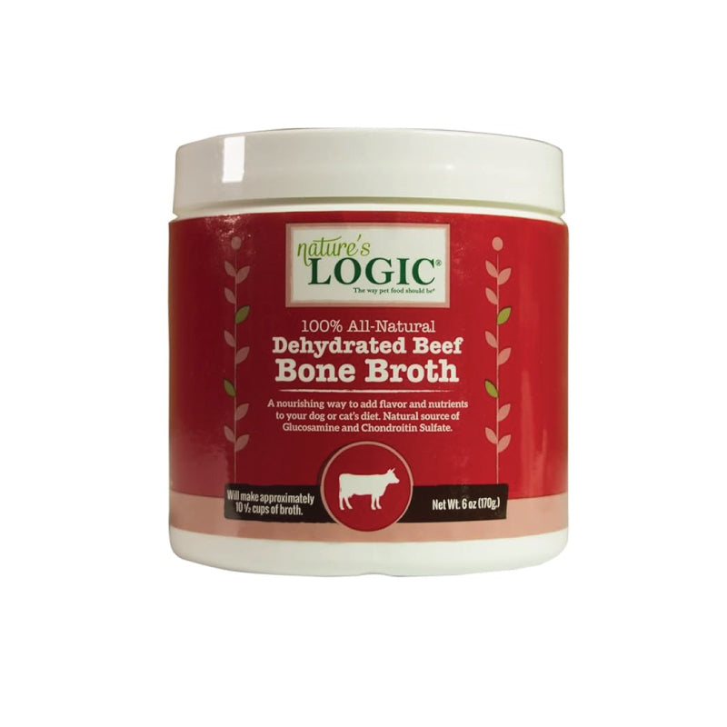 Natures Logic Dog Dehydrated Beef Bone Broth 6oz. - Paws Solution