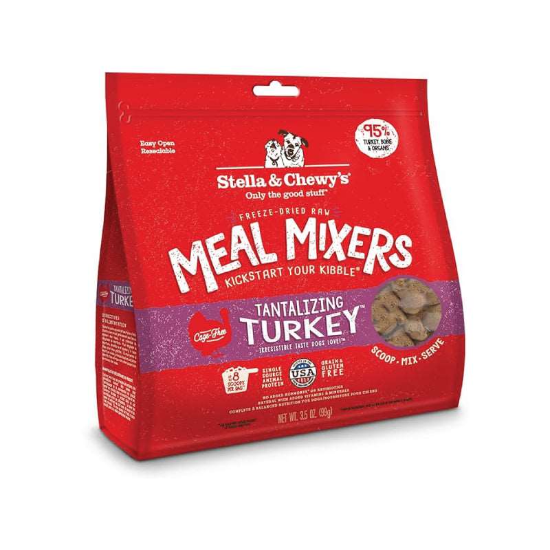 Stella And Chewys Freeze Dried Dog Food Mixers Turkey 8oz.