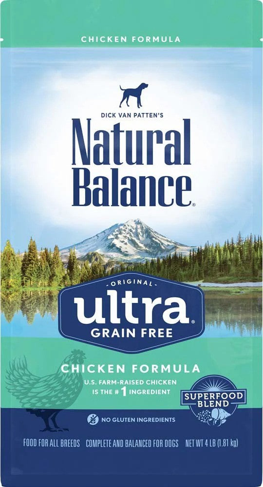 Natural Balance Ultra Grain-Free Dry Dog Food, Chicken, 4 lb - Paws Solution