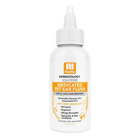 Nootie Dog Dermatology Solutions Medicated ear Flush 4oz. - Paws Solution