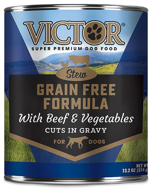 Victor Grain-Free Beef & Vegetable Wet Dog Food, 13.2oz (12-Pack) - Paws Solution