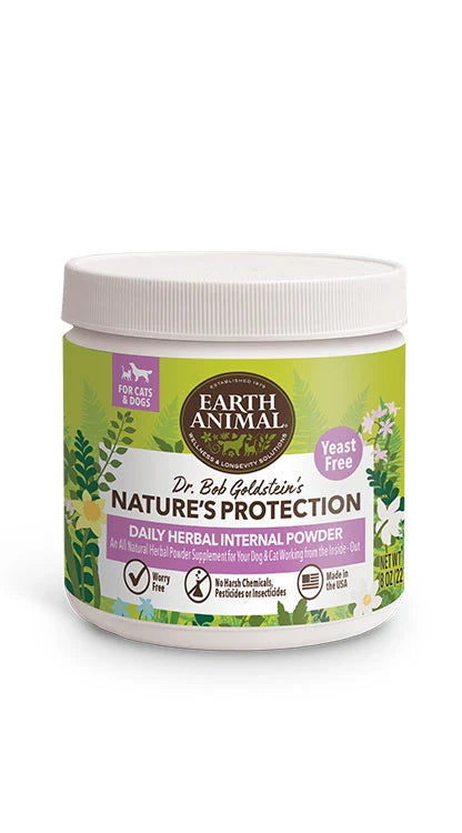 Earth Animal Flea And Tick Program Daily Internal Powder For Dogs 8oz. Yeast Free - Paws Solution