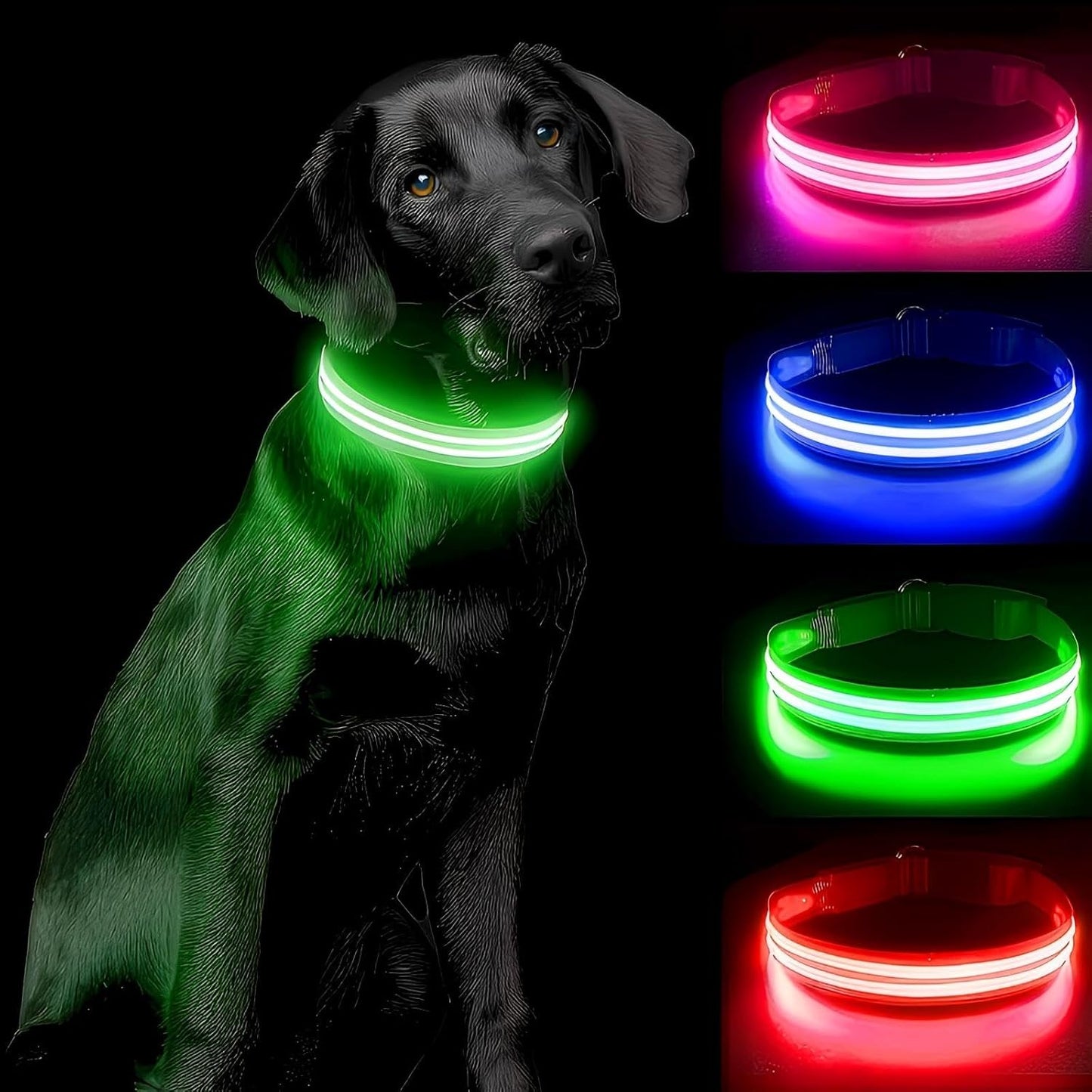 LED for Dog Collar - Reflective, Durable, Geometric Pattern, Battery-Powered, Ideal for Night Safety and Small/Medium Breeds - LED for Dog Collar - Reflective, Durable, Geometric Pattern, Battery-Powered, Ideal for Night Safety and Small/Medium Breeds