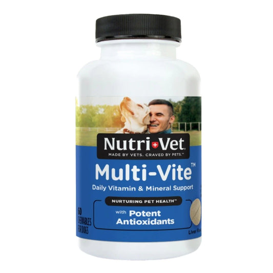 Nutri-Vet Multi-Vite Chewable Vitamins and Minerals Tablet for Dogs - Paws Solution