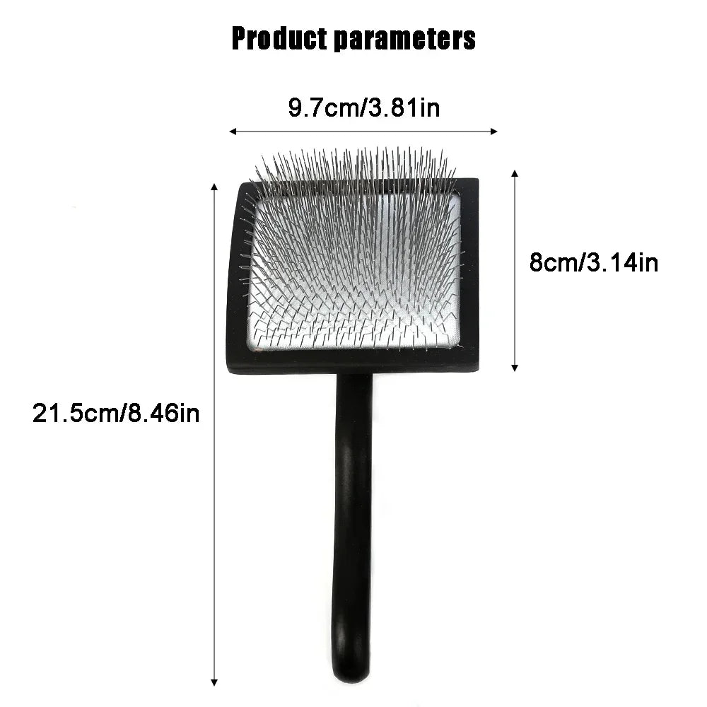 Pet Grooming Hair Remover Brush: Long Handle Deshedding Rake - Paws Solution