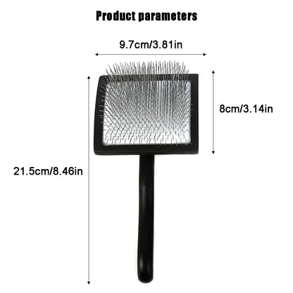 Pet Grooming Hair Remover Brush: Long Handle Deshedding Rake - Paws Solution