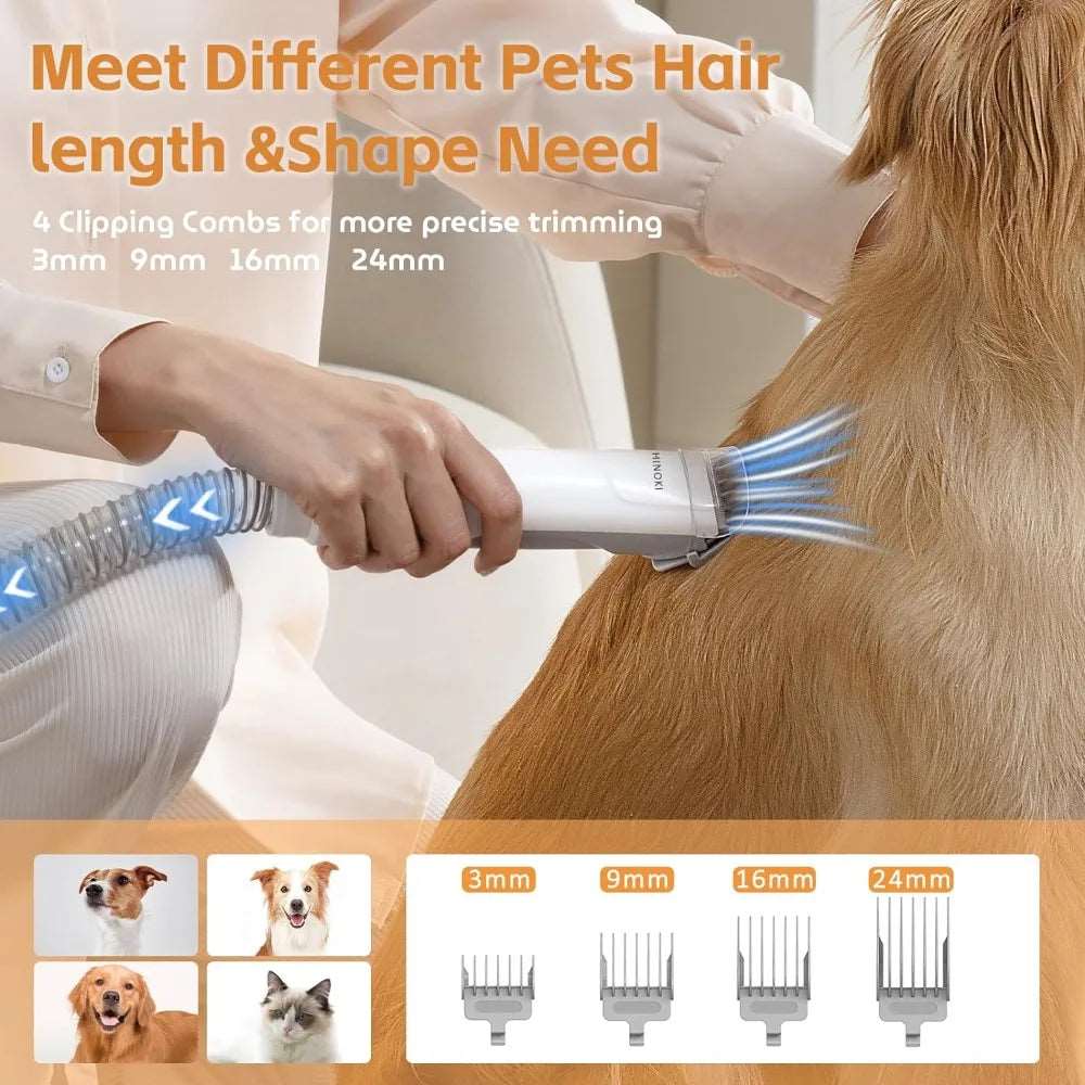 Dog Accessories 2.3L Capacity Pet Hair Dust Cup 7 Proven Grooming Tools Hair Dryer for Dogs Puppy Supplies Products Home Garden