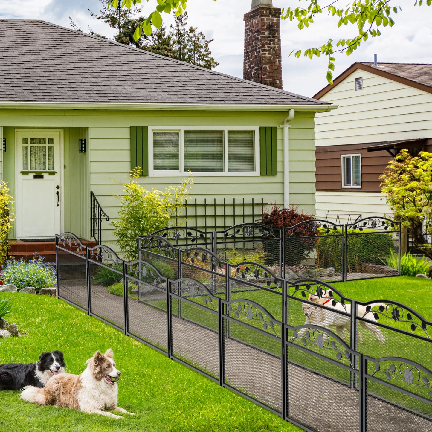 5-Panel Dog Playpen: 32 Inch Tall, Heavy Metal Construction - Paws Solution