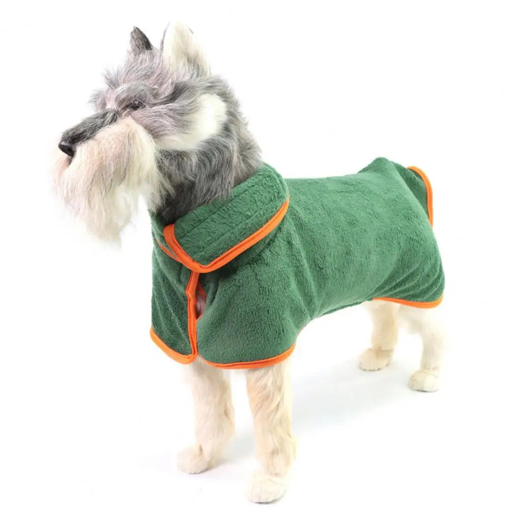 Adjustable Microfiber Dog Bathrobe - Paws Solution