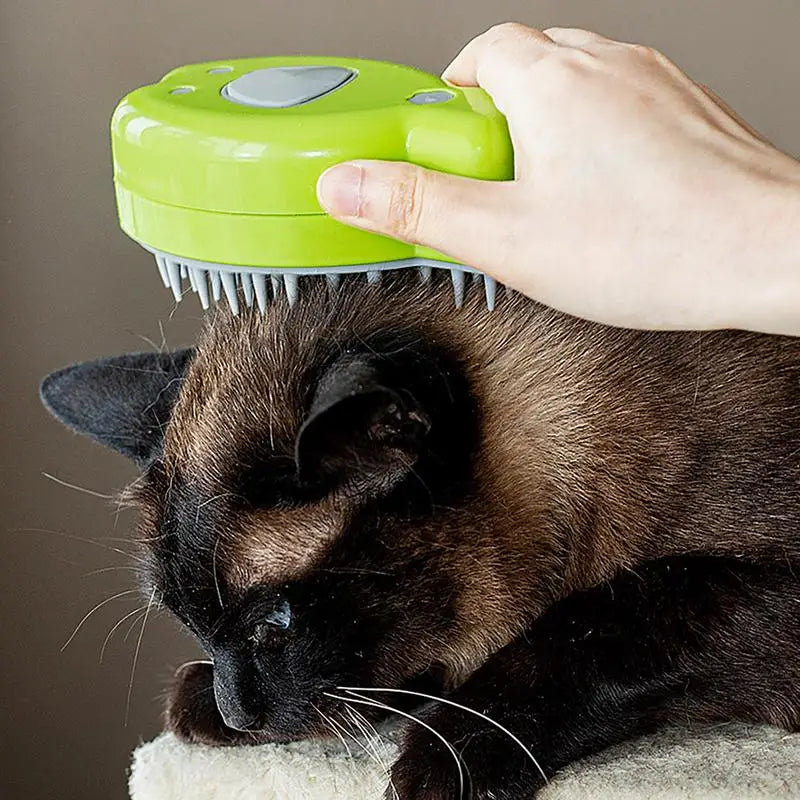 Electric Pet Grooming Brush with Liquid Addition Port for Cats and Dogs - Paws Solution