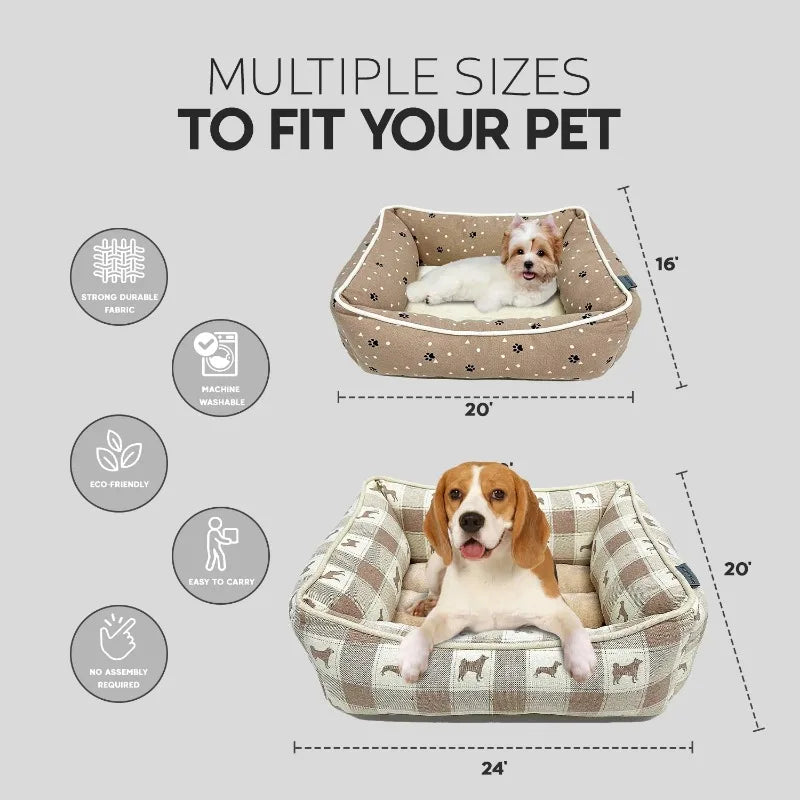 Ultra-Plush, Durable Pet Bed for Dogs & Cats - Paws Solution