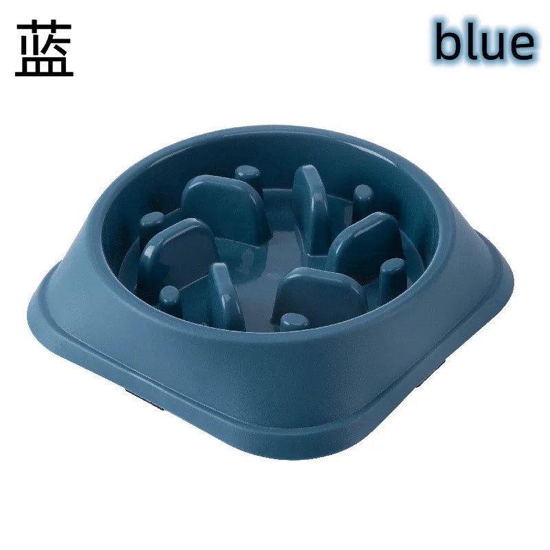 Pet Slow Feeder Bowl, Anti-Choking, Non-Slip, Multiple Colors - Paws Solution