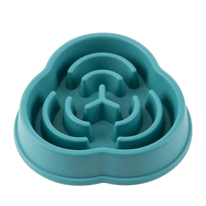 Pet Slow Feeder Bowl, Anti-Choking, Non-Slip, Multiple Colors - Paws Solution