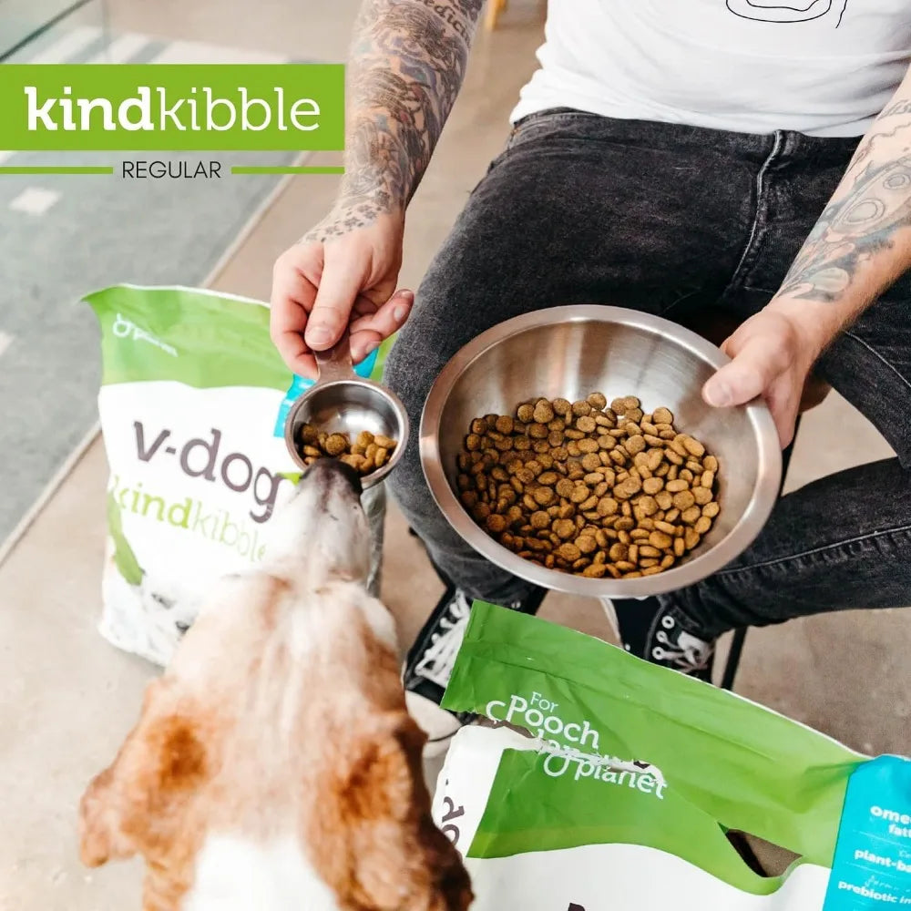 Vegan Kibble Dry Dog Food (24 LB) | Plant Based Protein with Added Taurine for Sensitive Stomach and Skin | Adult Dog Food - Paws Solution