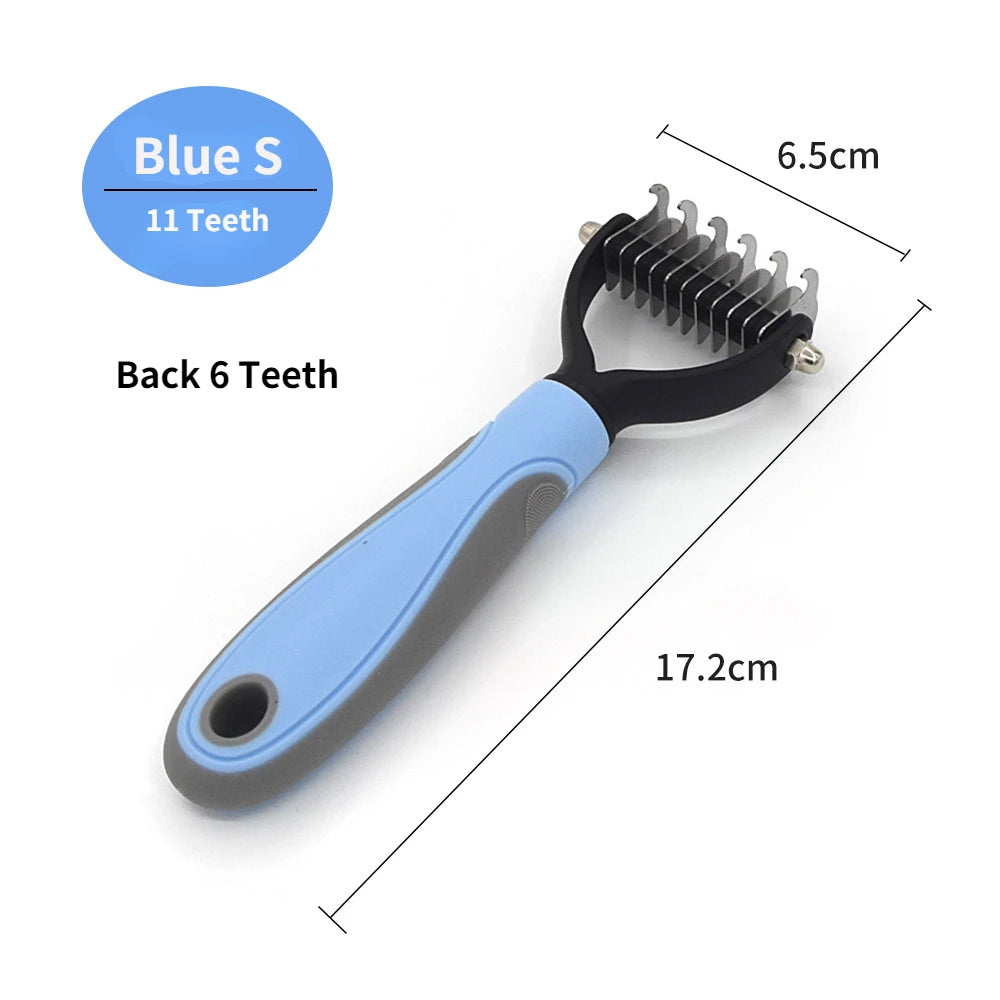 Professional Pet Deshedding Brush Dog Hair Remover Pet Fur Knot Cutter Puppy Cat Comb Brushes Dogs Grooming Shedding Supplies - Paws Solution