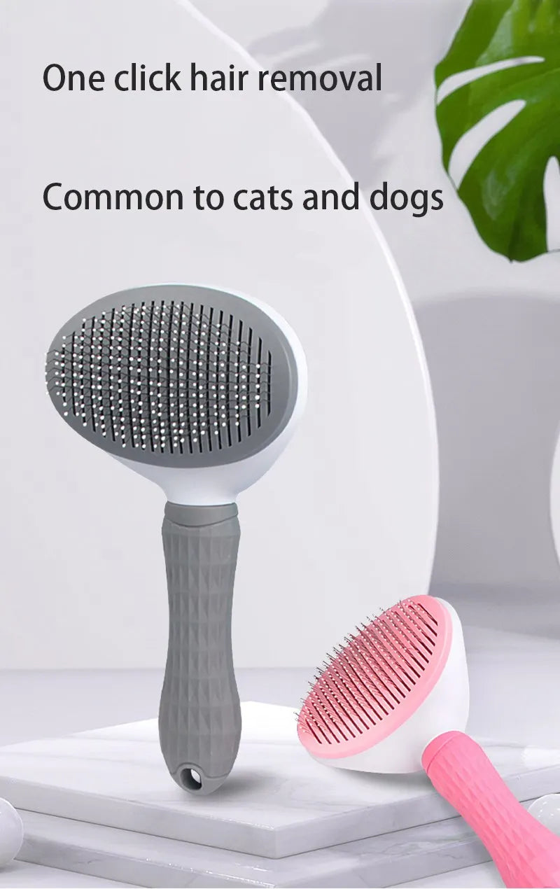 Pet Dog Hair Brush Cat Comb Pet Hair Remover Brush for Dogs Cats Puppy Kitten Grooming Tools Dogs Accessories Pet Supplies - Paws Solution