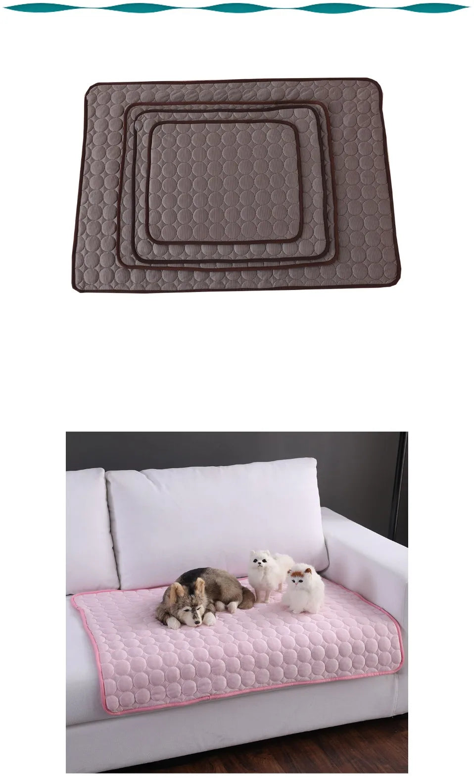 Pet Cooling Mat- Extra Large Dog Cooling Bed for Summer, Ideal for Small and Large Dogs, Durable Cat Blanket for Sofa, Ice Pad for Pets - Paws Solution pet cooling mat