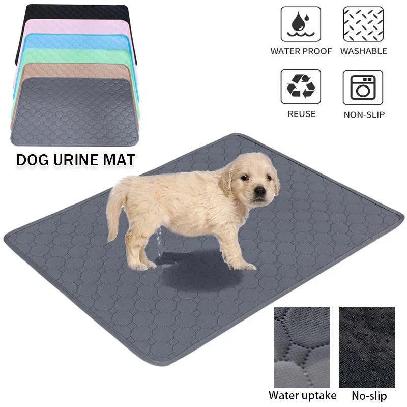 Dog Urine Pads Washable Reusable Anti Slip Pet Pee Pad Puppy Training Pad Pet Bed Urine Mat for Car Seat Cover Pet Supplies - Paws Solution