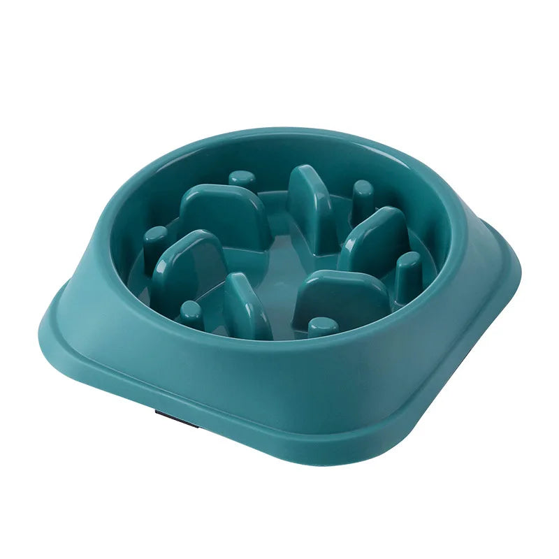 Pet Slow Feeder Bowl, Anti-Choking, Non-Slip, Multiple Colors - Paws Solution