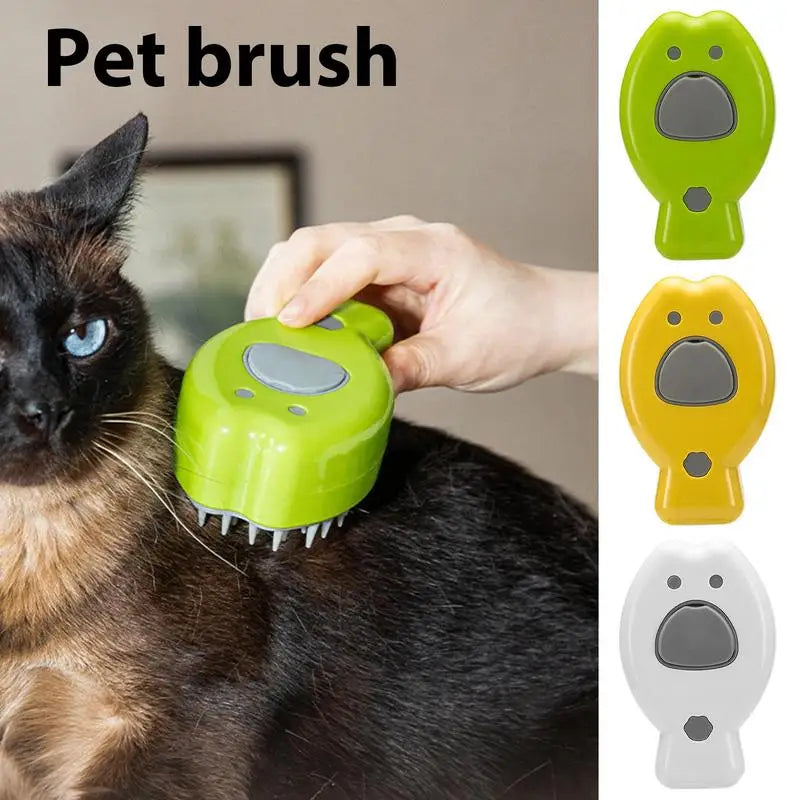 Electric Pet Grooming Brush with Liquid Addition Port for Cats and Dogs - Paws Solution