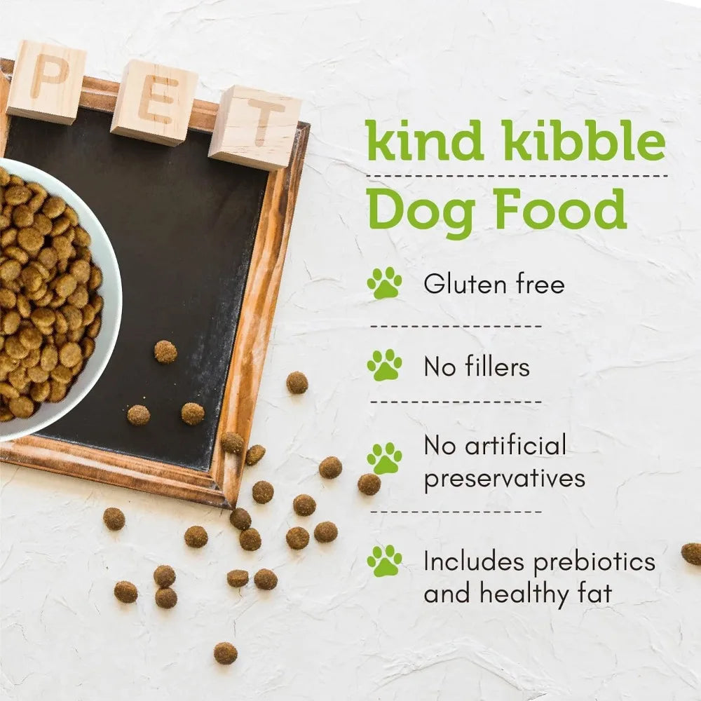 Vegan Kibble Dry Dog Food (24 LB) | Plant Based Protein with Added Taurine for Sensitive Stomach and Skin | Adult Dog Food - Paws Solution