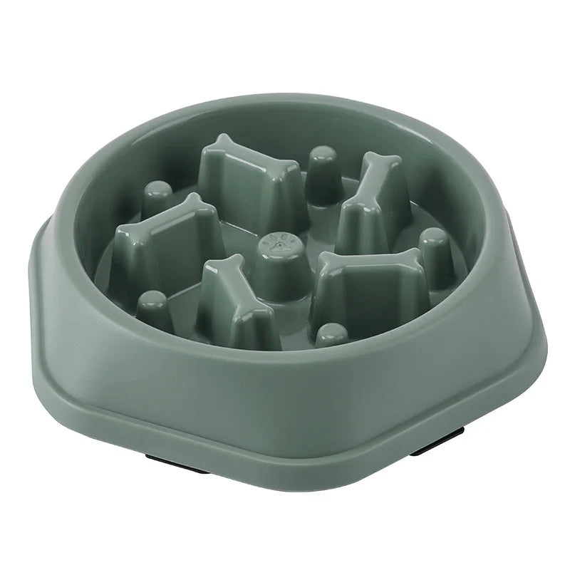 Pet Slow Feeder Bowl, Anti-Choking, Non-Slip, Multiple Colors - Paws Solution