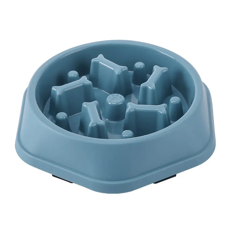 Pet Slow Feeder Bowl, Anti-Choking, Non-Slip, Multiple Colors - Paws Solution