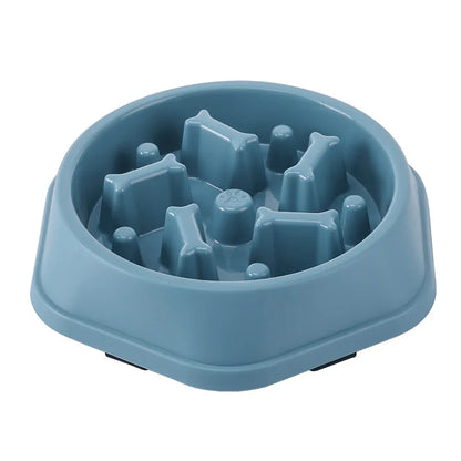 Pet Slow Feeder Bowl, Anti-Choking, Non-Slip, Multiple Colors - Paws Solution