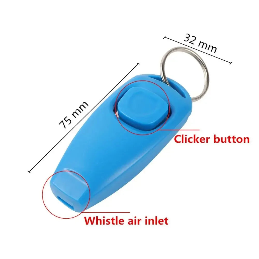 1 Pc Pet Dog Whistle And Clicker Pet Multifunctional 2-in-1 Clicker Puppy Stop Barking Training Aid Clicker Portable Trainer - Paws Solution