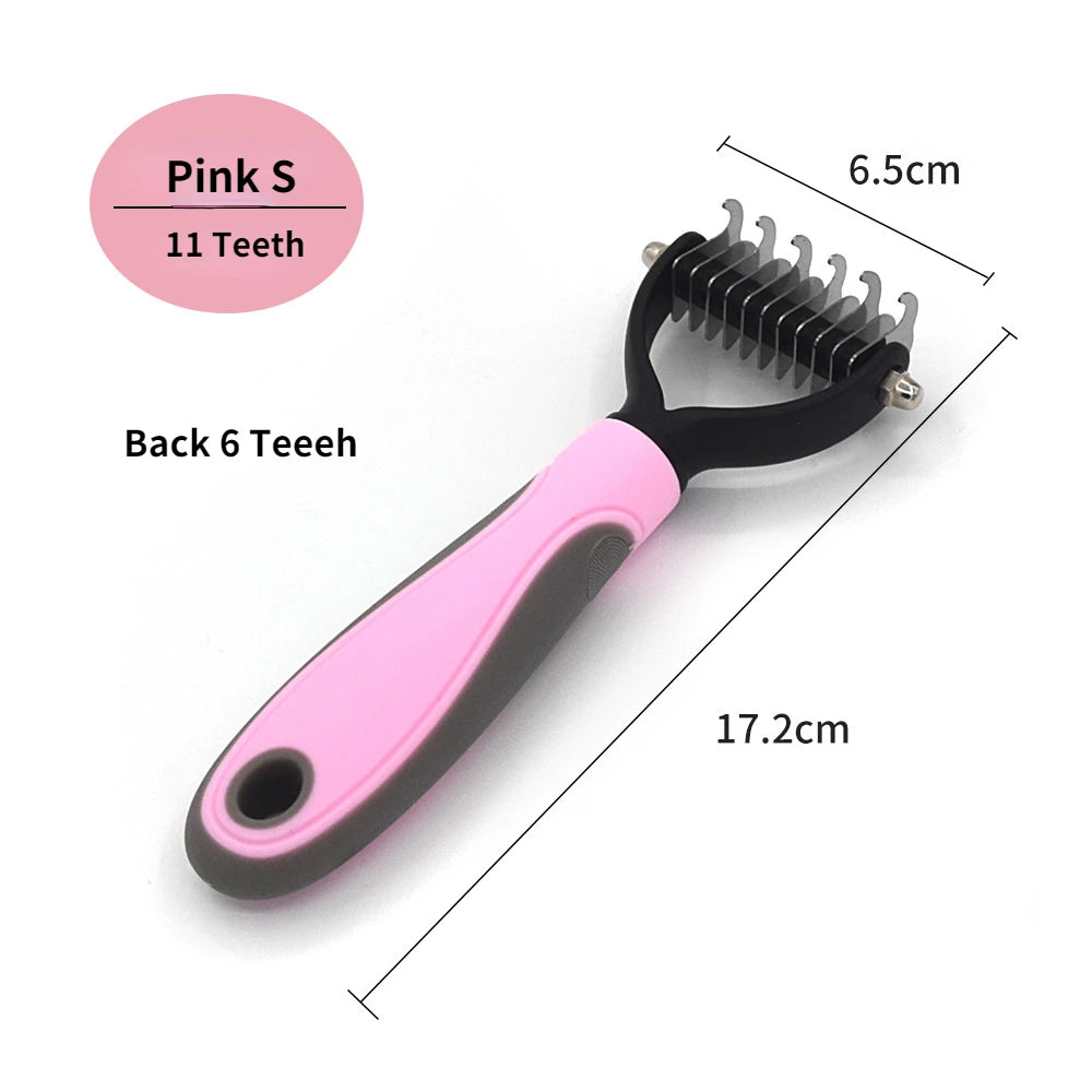 Professional Pet Deshedding Brush Dog Hair Remover Pet Fur Knot Cutter Puppy Cat Comb Brushes Dogs Grooming Shedding Supplies - Paws Solution