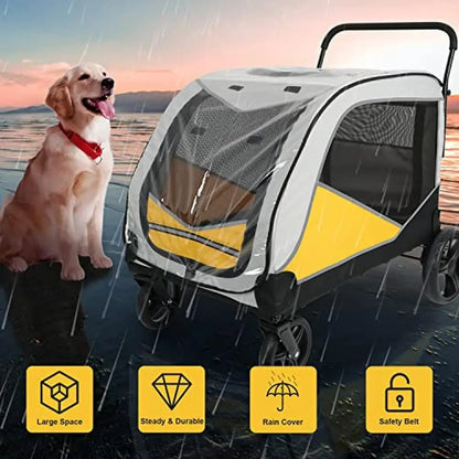 Large Dog Wagon: Hiking & Jogging Stroller - Paws Solution