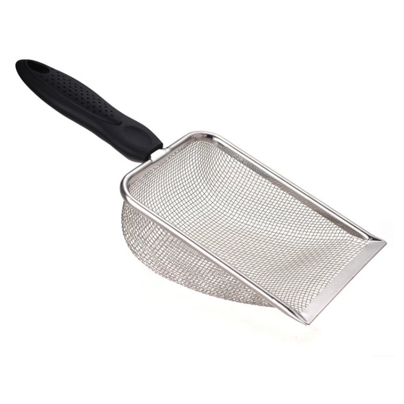 Stainless Steel Cat Litter Shovel with Fine Mesh Sifter - Paws Solution