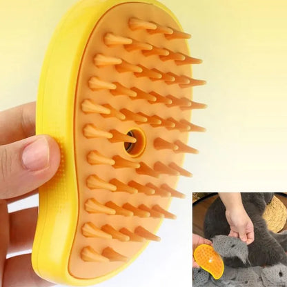 3-in-1 Electric Cat & Dog Steam Brush, Massage Comb & Hair Removal Tool - Paws Solution