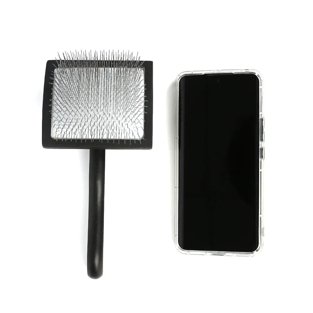 Pet Grooming Hair Remover Brush: Long Handle Deshedding Rake - Paws Solution