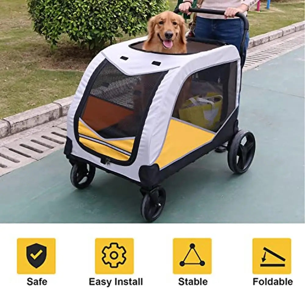 Large Dog Wagon: Hiking & Jogging Stroller - Paws Solution