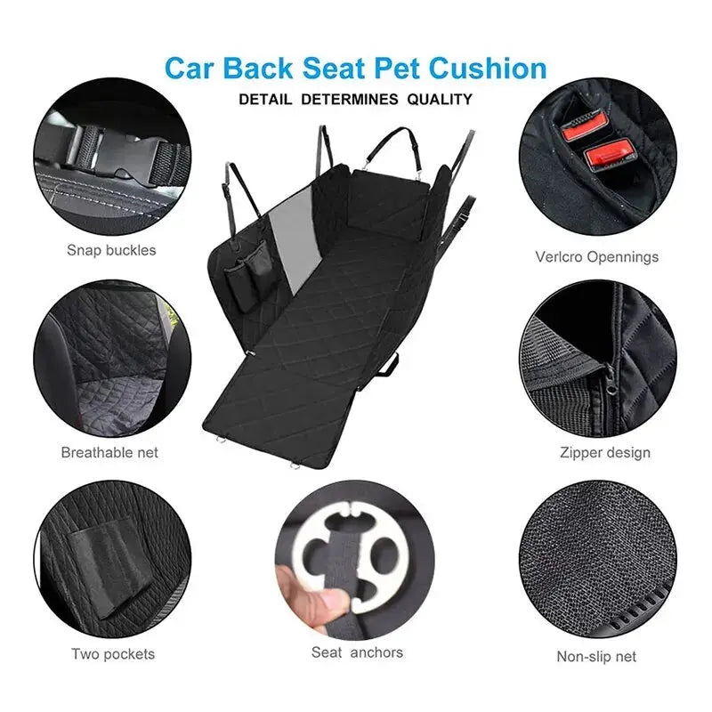 Waterproof Car Pet Seat Pad | Double Zipper & Dirt Resistant - Paws Solution