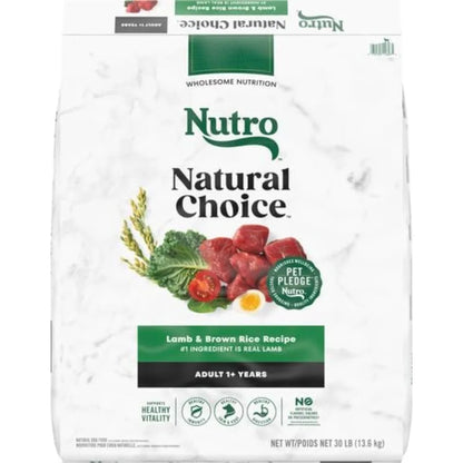 NATURAL CHOICE Lamb & Brown Rice Adult Dog Food, 30 lb - Paws Solution