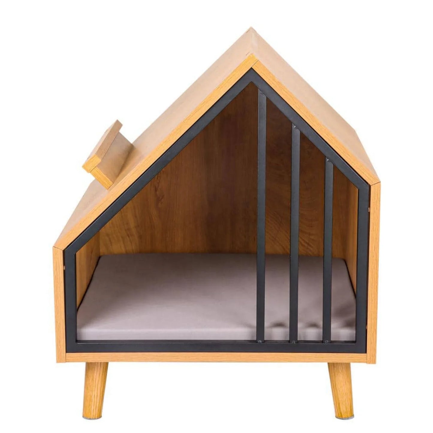 Wooden Cat Condo Bed Furniture for Cats and Small Dogs - Paws Solution